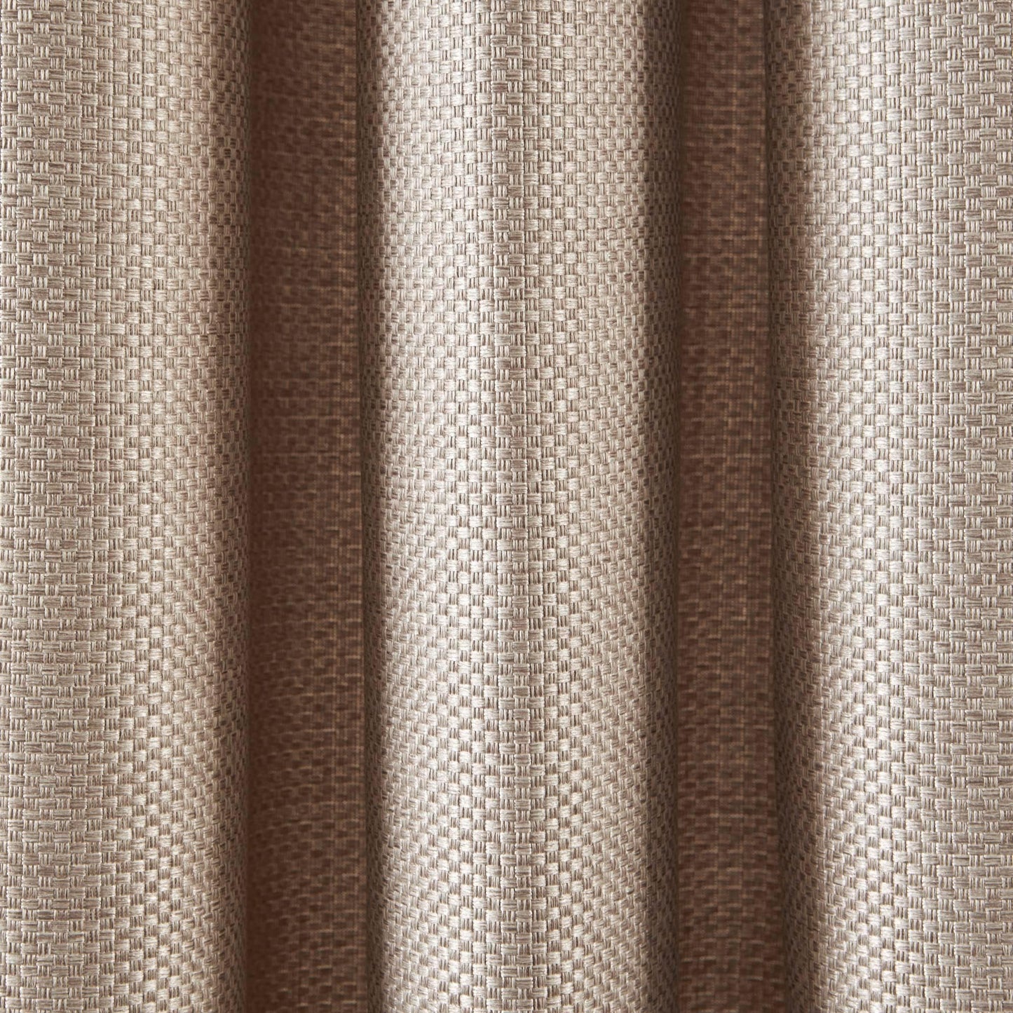 blueqwp Coconut Beige Blackout Lined Eyelet Curtain